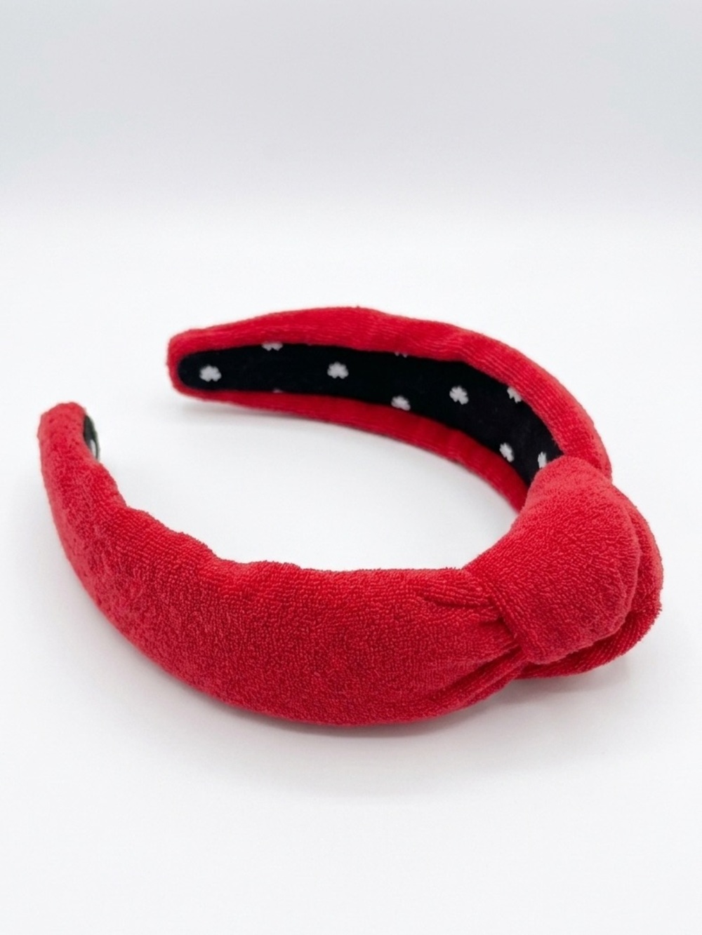 LELE SADOUGHI Terry Knotted Headband in Red Pool Beach Spa Rare